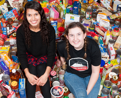 Student Food Drive Two Student