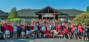 Photo of all Red Zone Golf tournament participants
